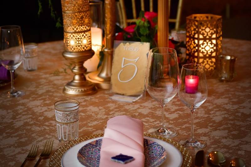 Moroccan wedding table