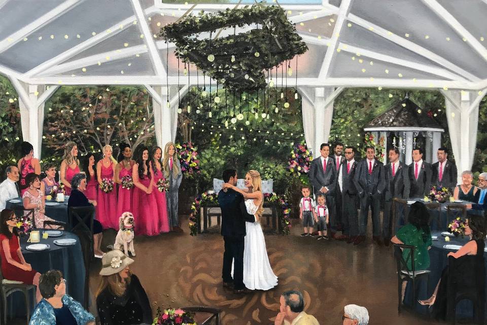 #FranklinWeddingPainting