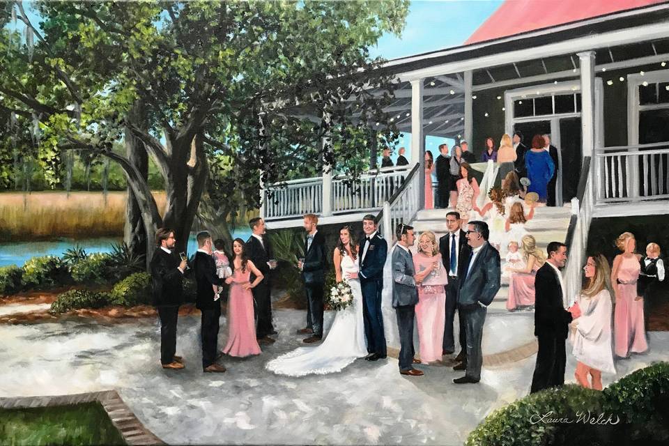 #CharlestonWeddingPainting