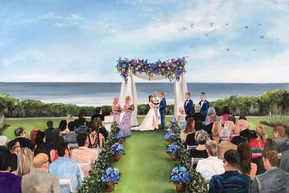 #KiawahWeddingPainting