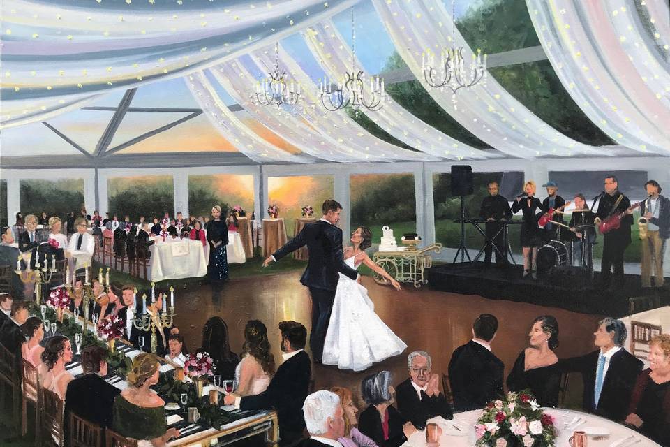 #BaltimoreWeddingPainting