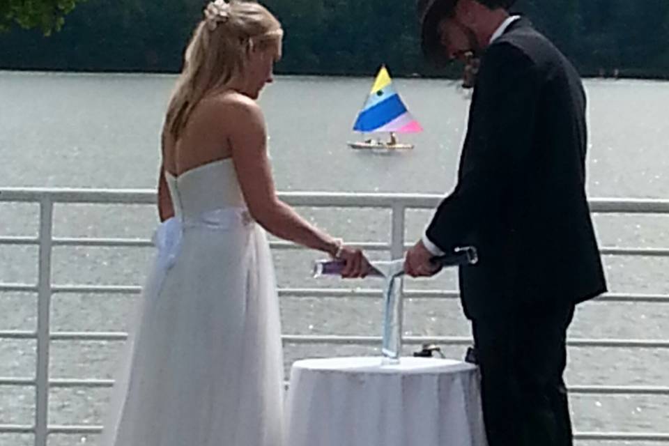 During the ceremony