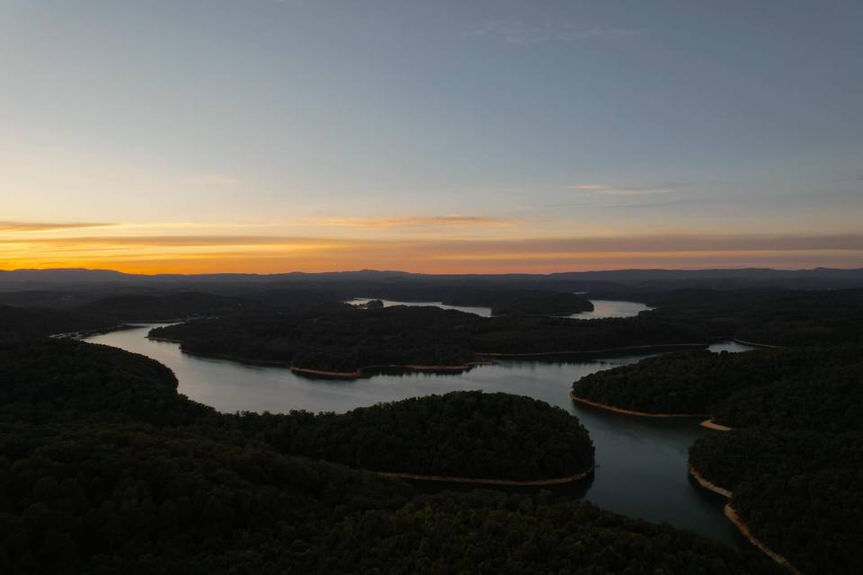 Norris Lake view from property