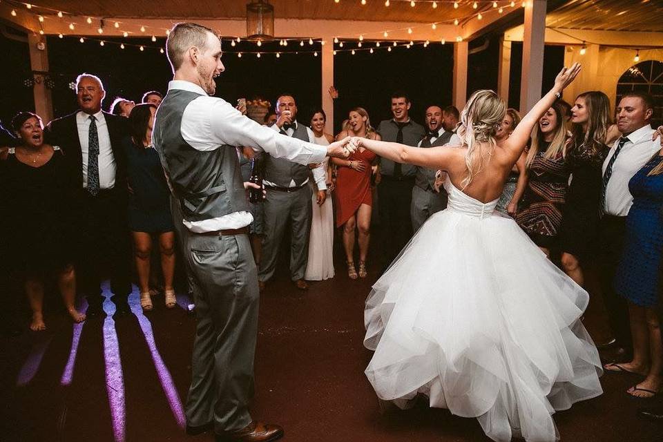 First dance as newlyweds