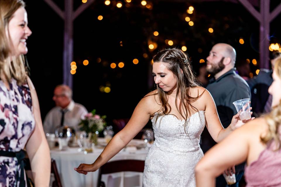 Beautiful bride dancing!