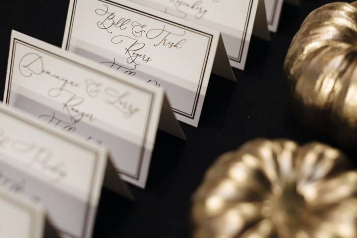 Custom place cards