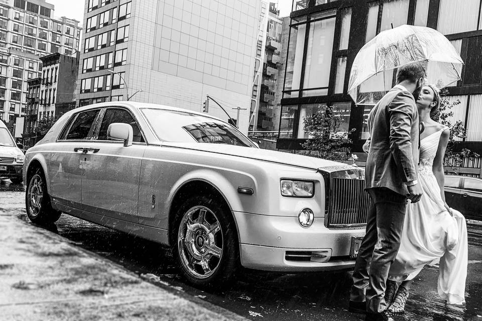 Couple & Rolls Royce