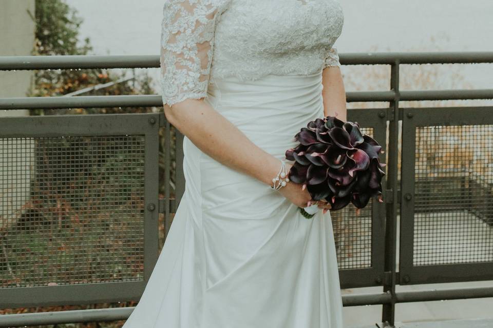 Sleeved wedding dress