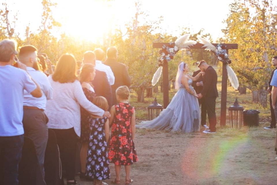 Beautiful Sunset Wedding