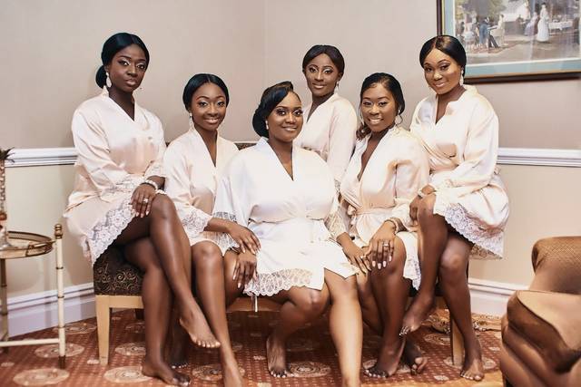 Bride and Bridesmaids updo