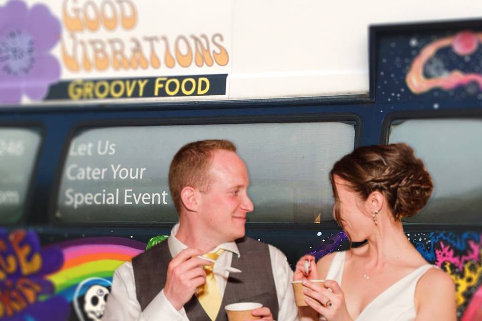 Bride and Groom Gelato Truck