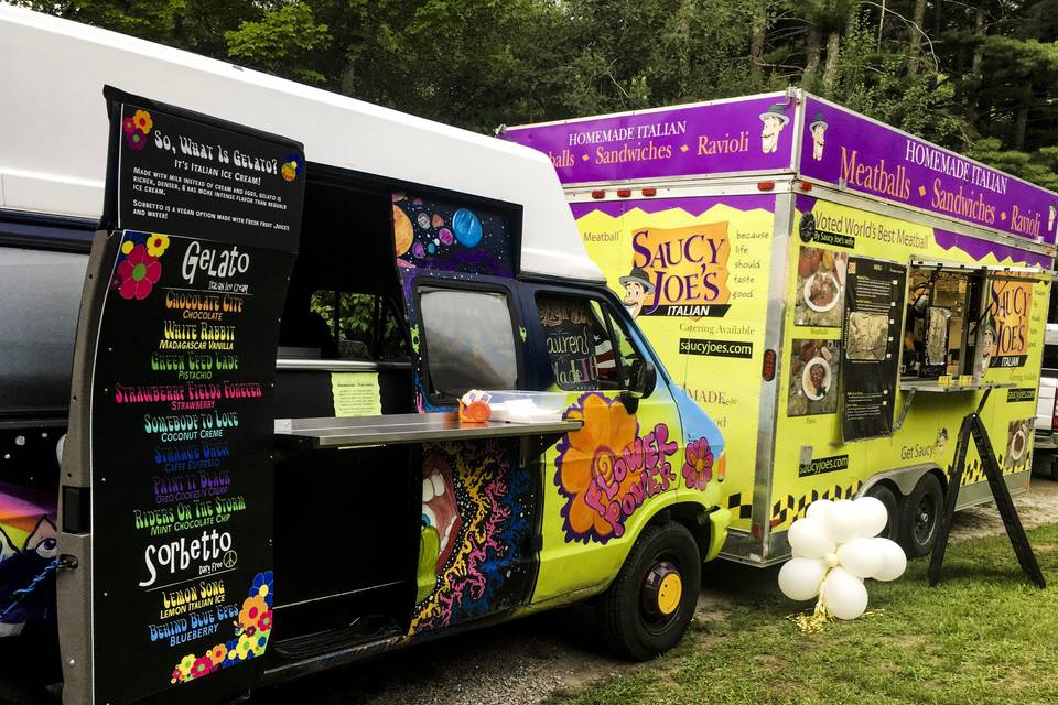 Food and Gelato Trucks