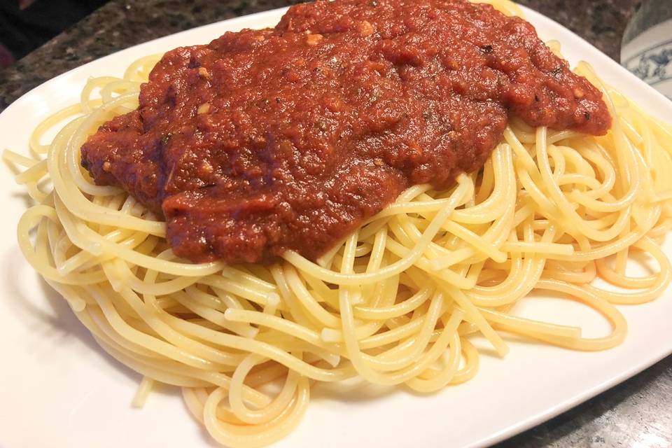 Spaghetti and Red Sauce
