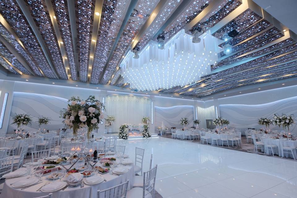 Decorated reception hall