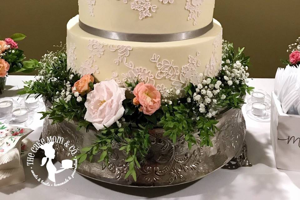 Lace Wedding Cake