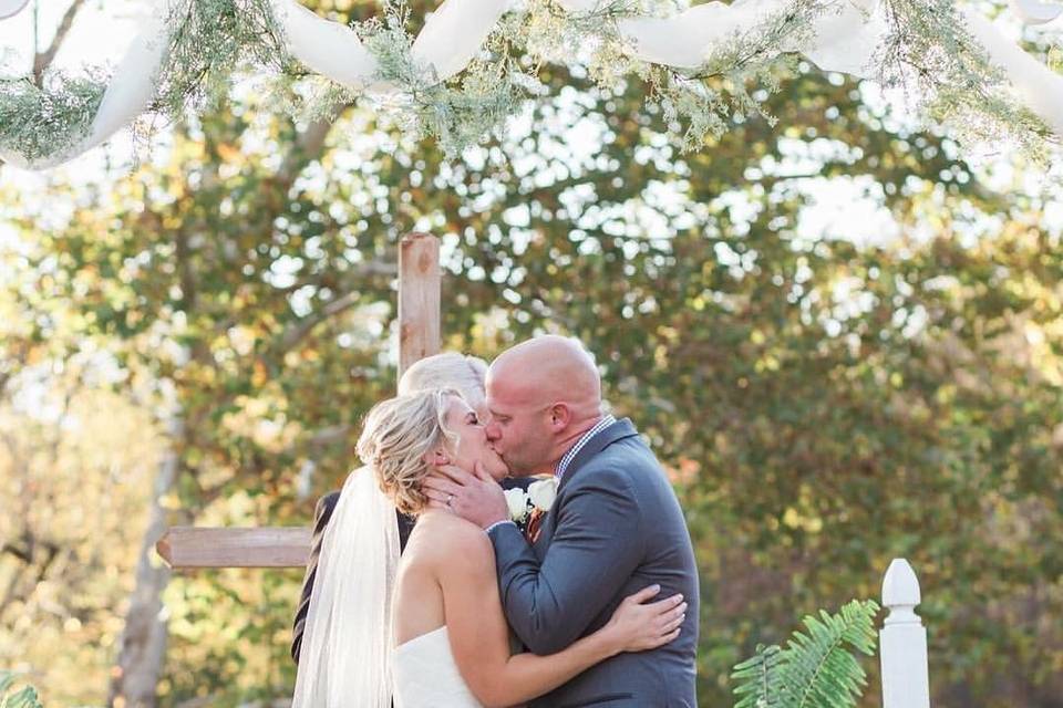 Courtyard wedding