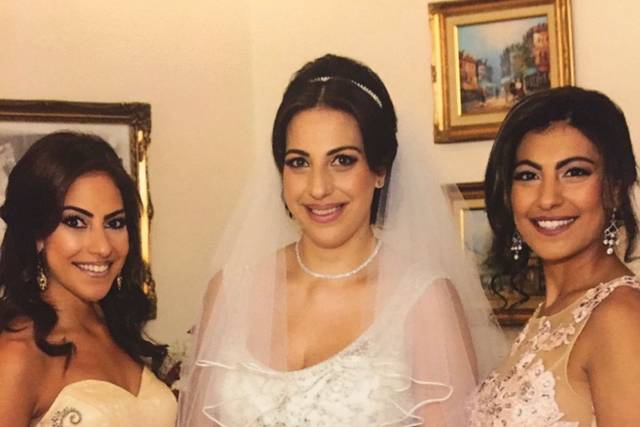 Bride & bridesmaids