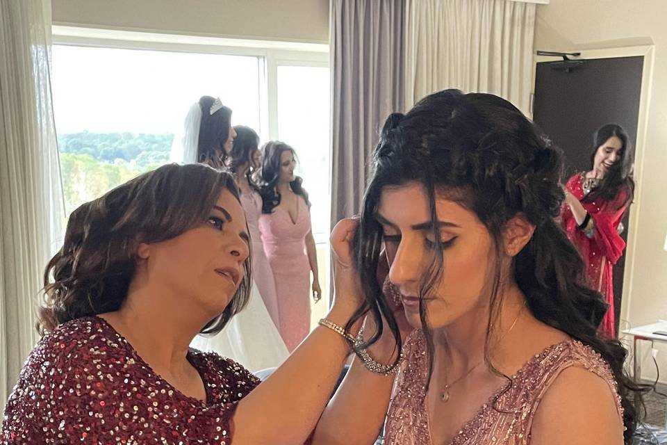 Bridal hair and makeup