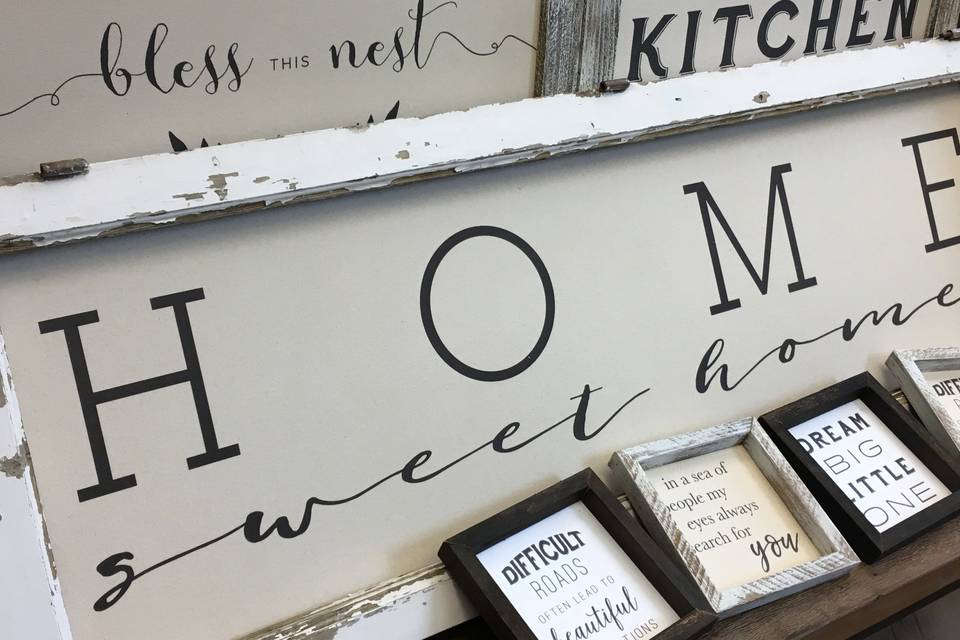 Farmhouse signs