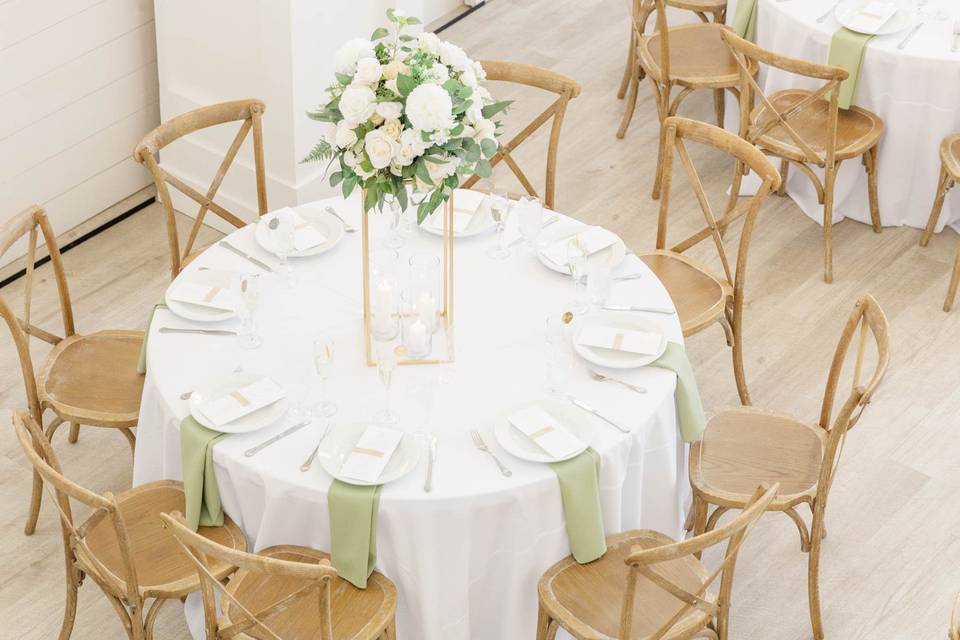 Tall harlow centerpieces