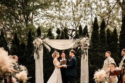 Ceremony in the yard