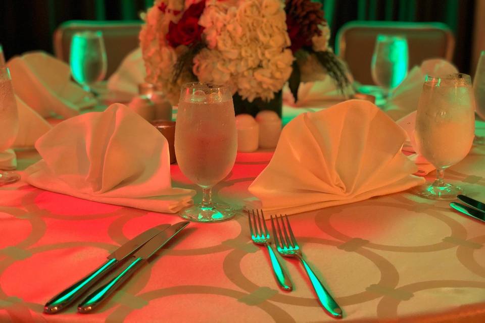 Holiday party tablescape