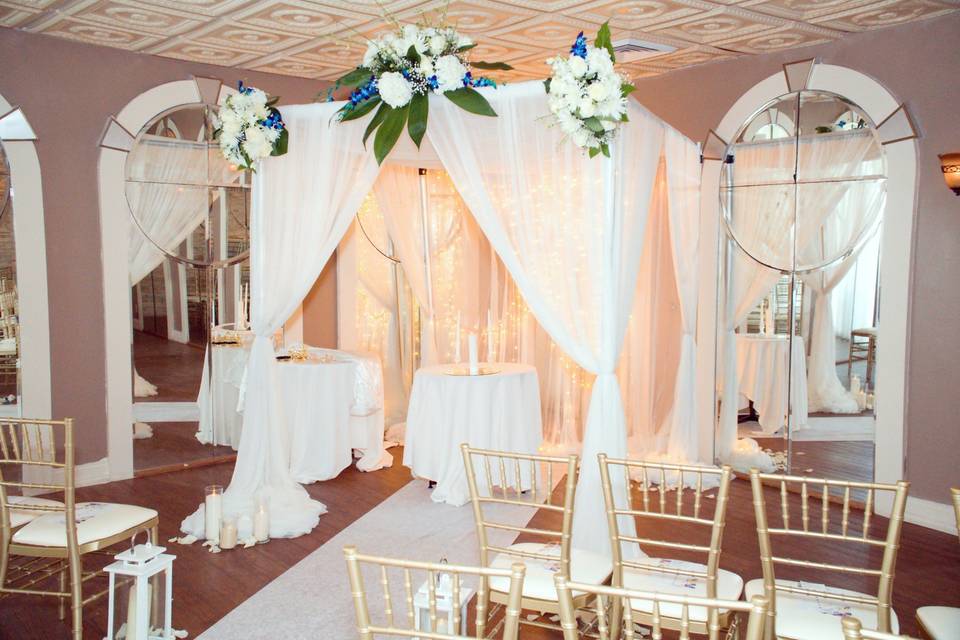 Chuppah with florals