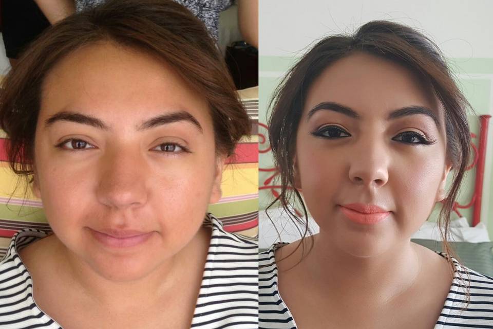 airbrush make up with contouring