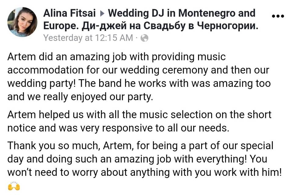 Review Alina & Will