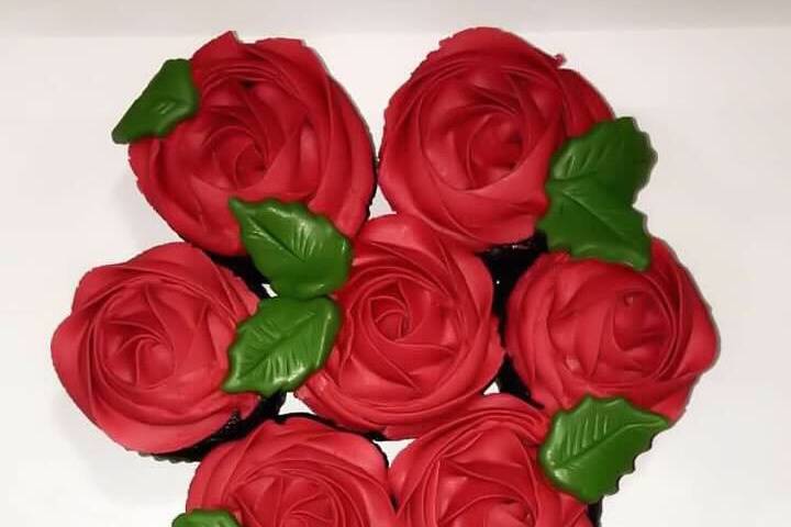 Rose Cupcake Bouquet