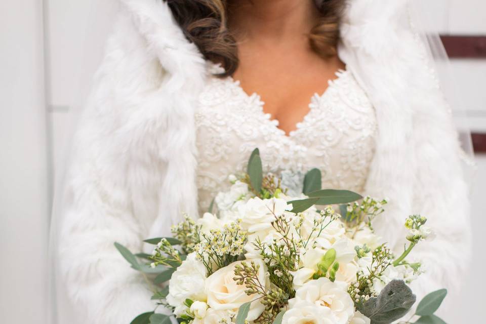 White and green