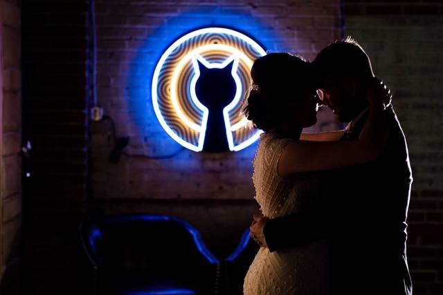 Couple w/ Neon Boo Cat