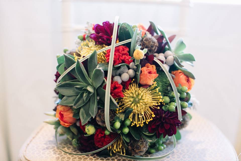 Bouquet arrangement sample