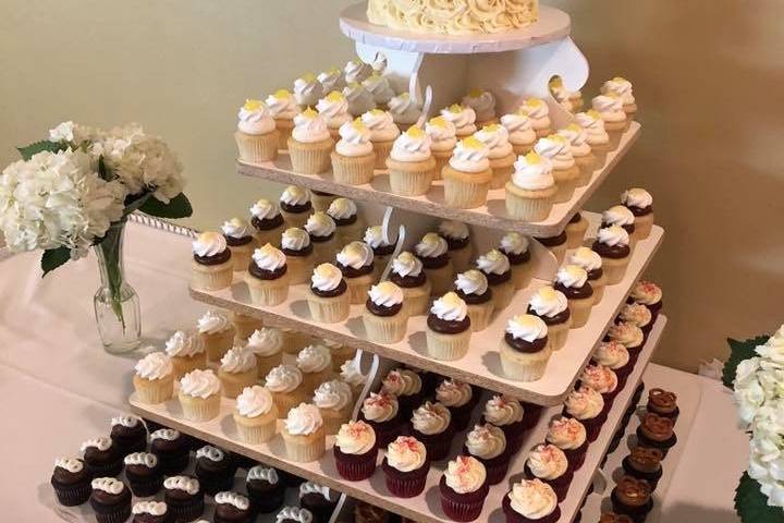 Cupcake sweets table