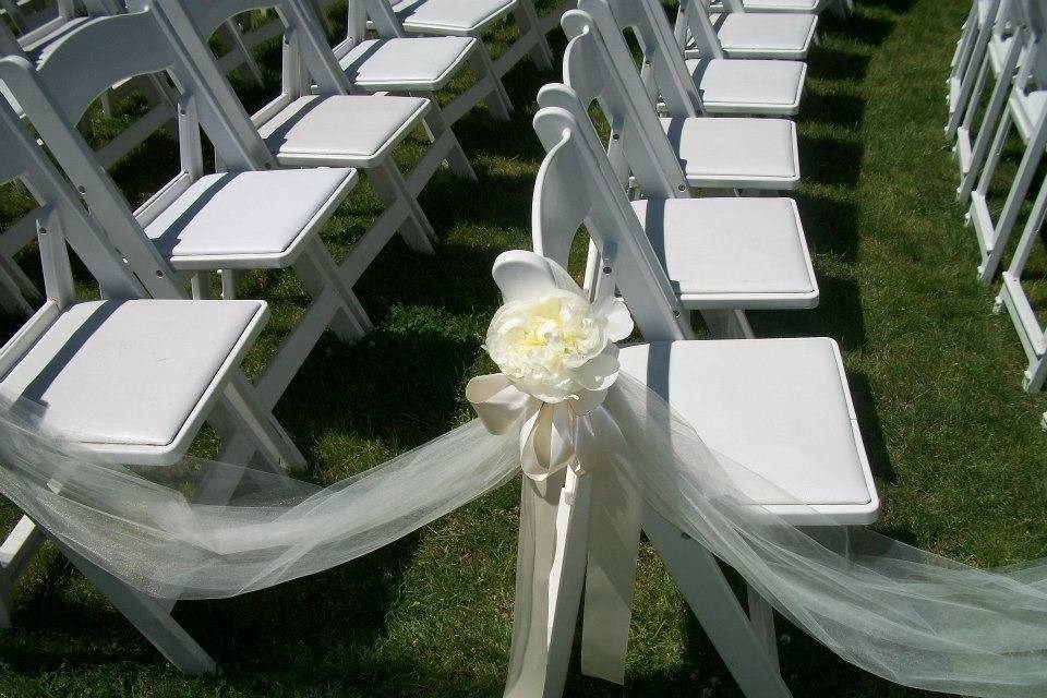 Aisle decorations