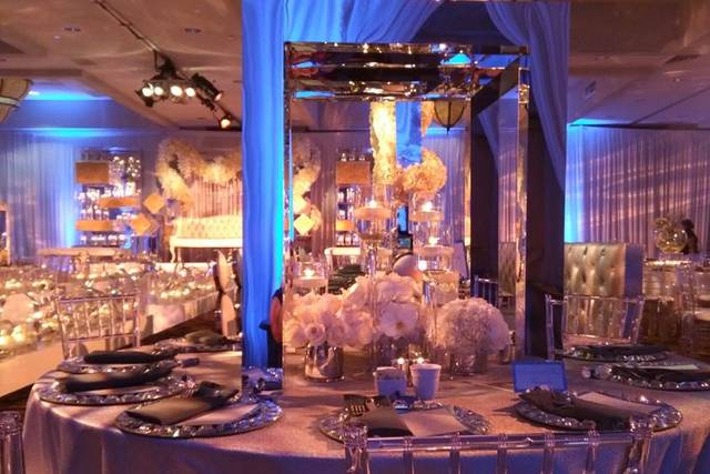 Decorated table.