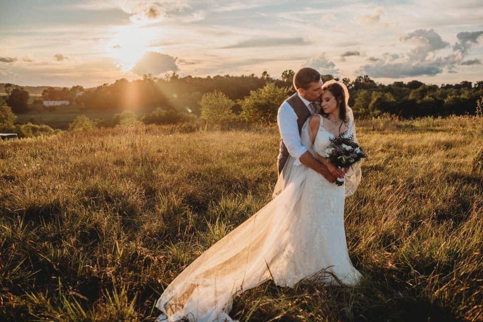 Sunset in the fields