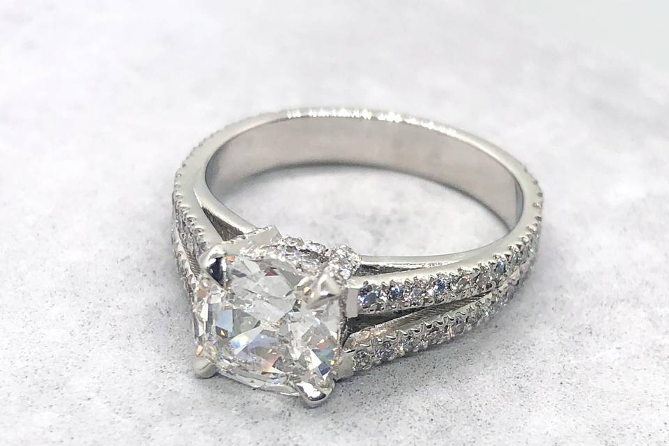 Cushion Diamond Engagement