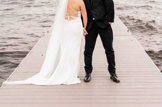 Bride and Groom on Docks II