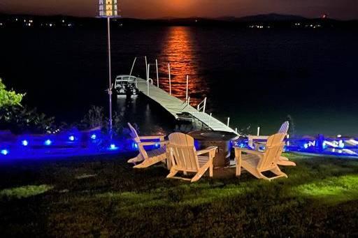 Moonrise over Lake Champlain