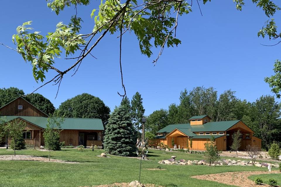 View of barn & pavilion