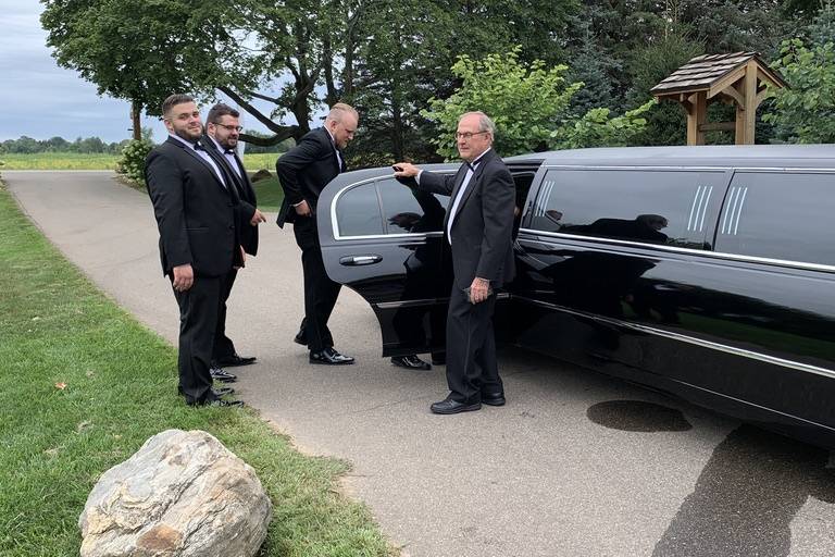 Limo arrives