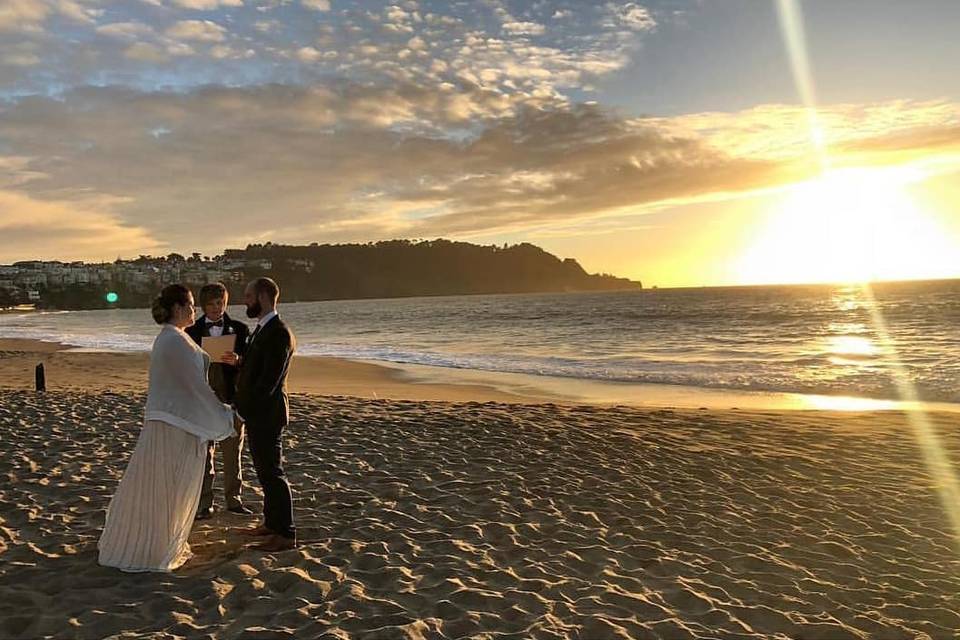 Wedding by the beach