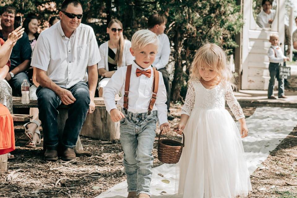 Flower girl and page boy