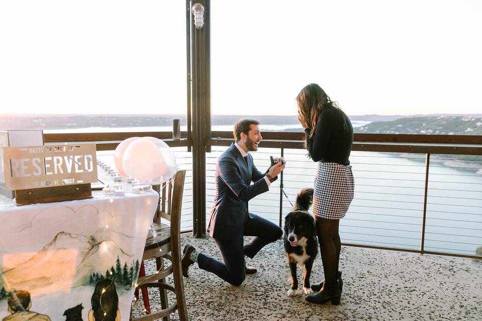 Use our patio for a proposal!