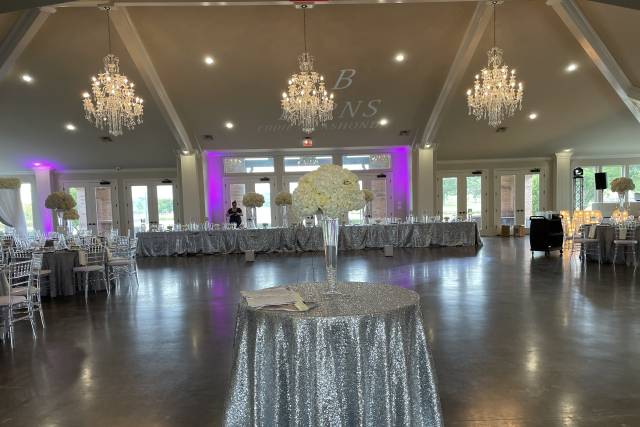 Silver and white wedding