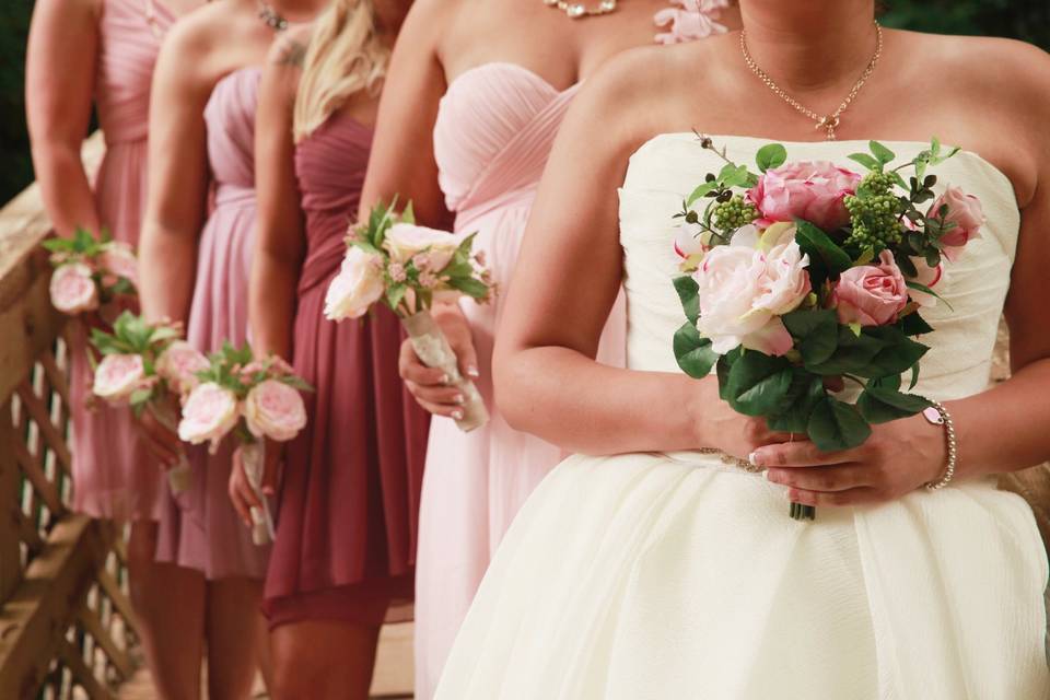 Bouquet and flowers