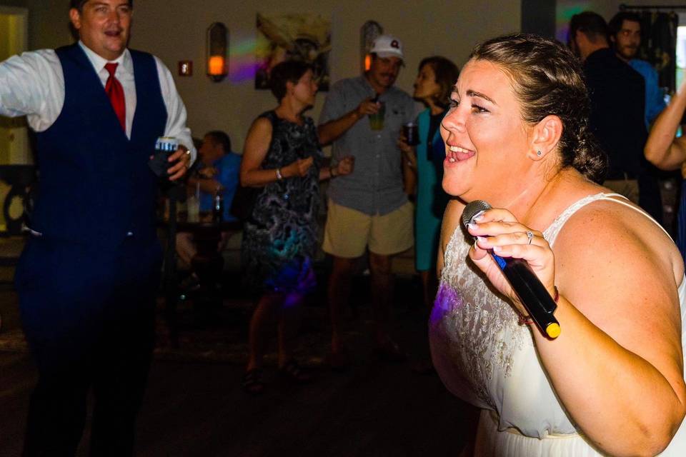 Bride Steals the Mic
