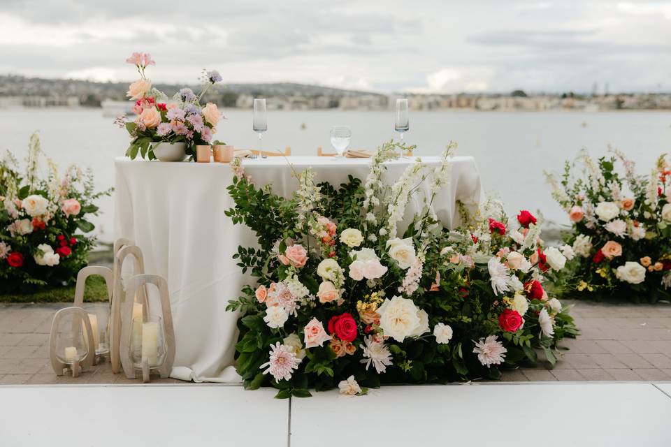 Floral movement from ceremony