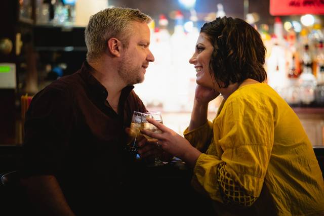 Engaged couple